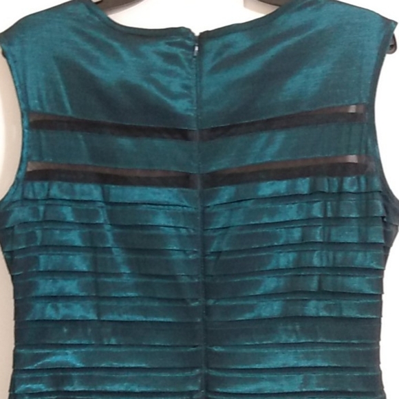 MILLA BELL JEWELED SATIN & MESH DRESS SIZE 12 - Picture 11 of 14